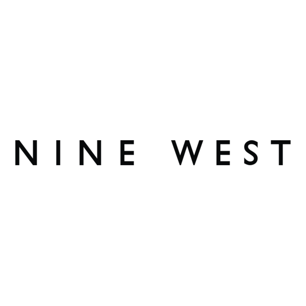 Logotipo de NINE WEST en texto negro sobre fondo blanco