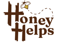 Honey Helps logo with a friendly bee icon, representing honey-powered fundraising and community impact