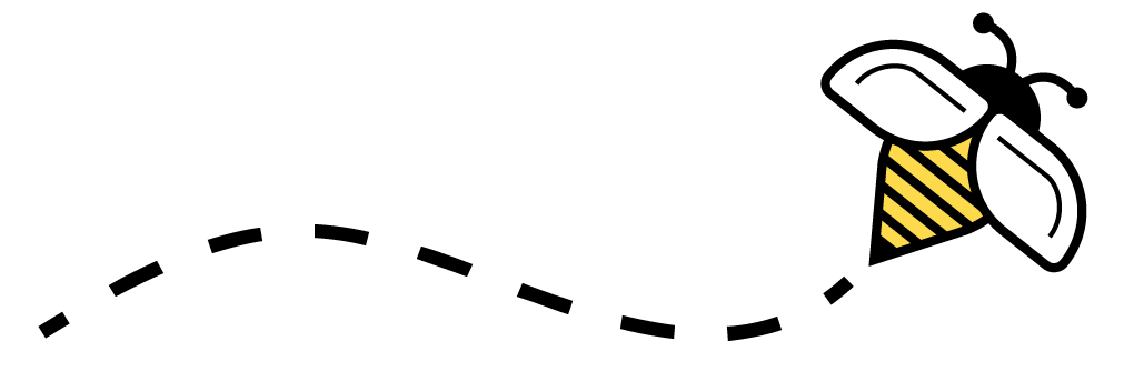 Bee flying icon