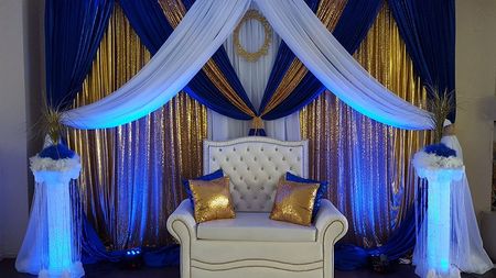 Purple theme party setup