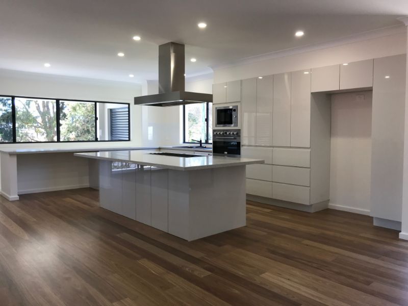 Empty Newly Renovated Kitchen — Innovative Design in Salamander Bay, NSW