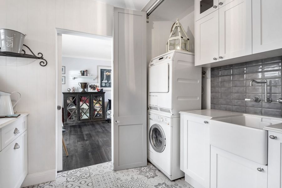 White Laundry Room — Innovative Design in Salamander Bay, NSW