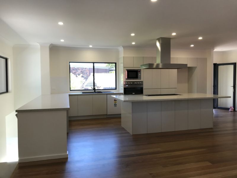 Massive Kitchen with Vinyl Flooring — Innovative Design in Salamander Bay, NSW