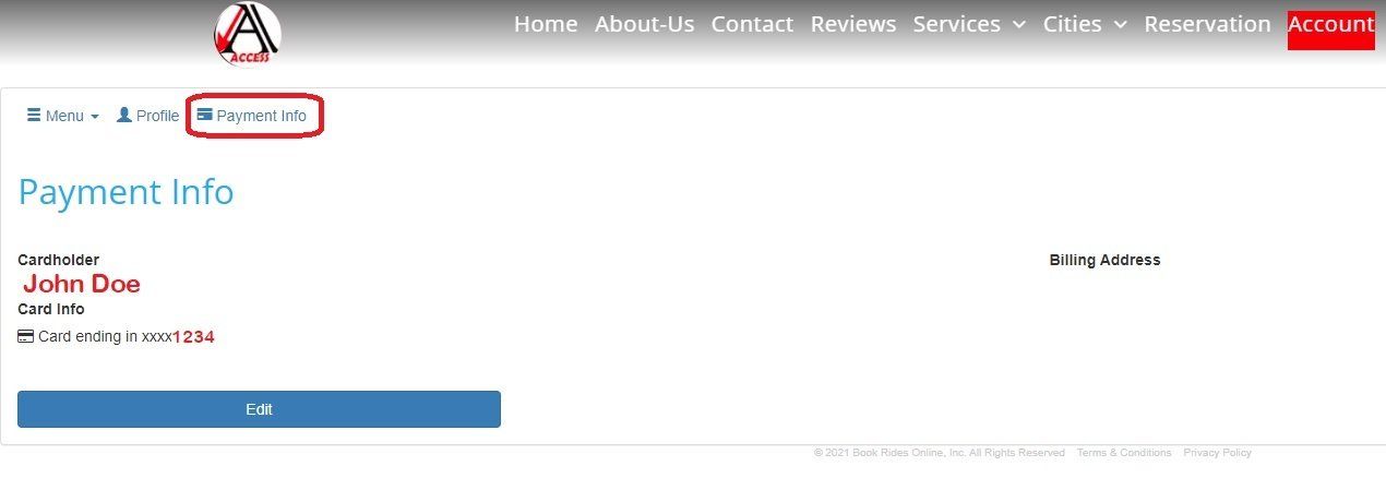 HOW TO ADD/EDIT PAYMENT INFORMATION
