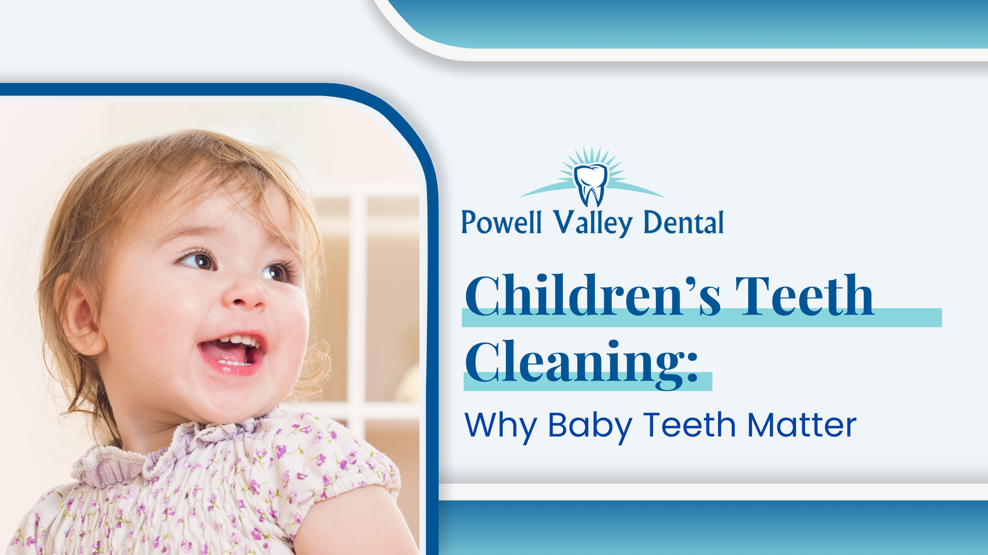 Smiling child with text: 