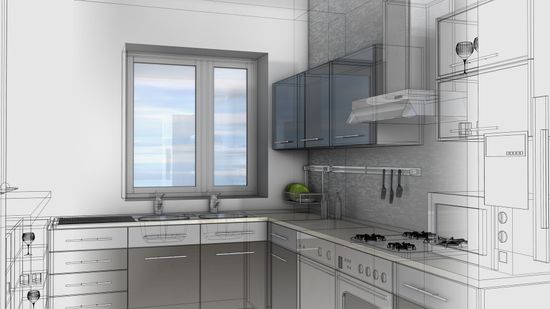 sala da pranzo con arredi moderni e ampie finestre