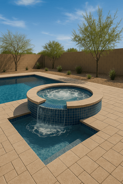 spillover spa installation mesa
