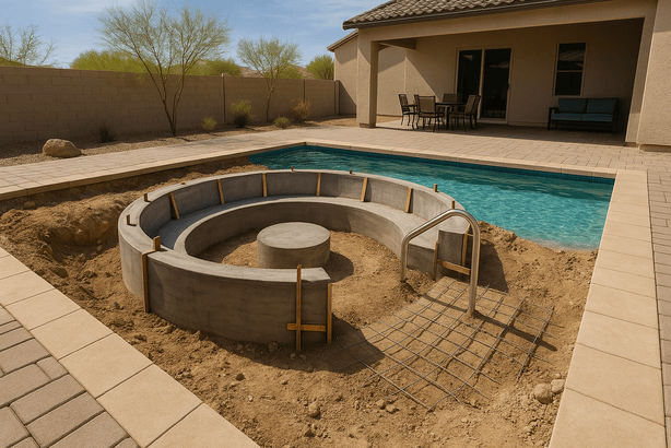 Mesa Sunken Seating Installation