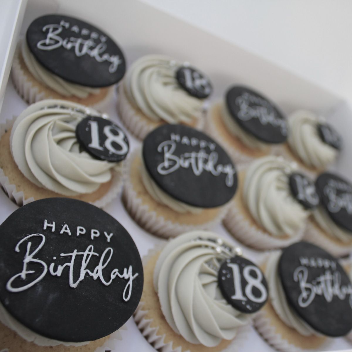 18th Birthday cupcakes Bramhall 
