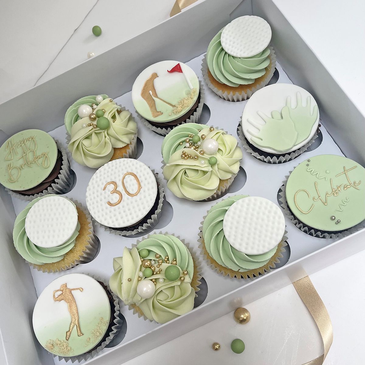 Golf cupcakes Bramhall