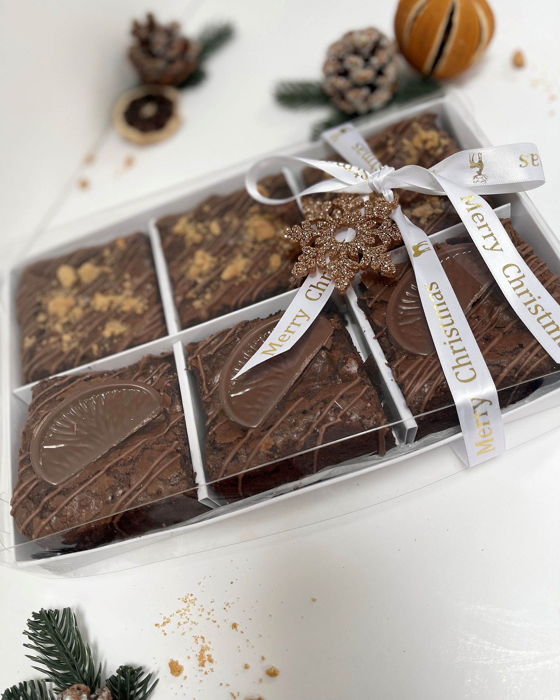Christmas brownies Cheshire