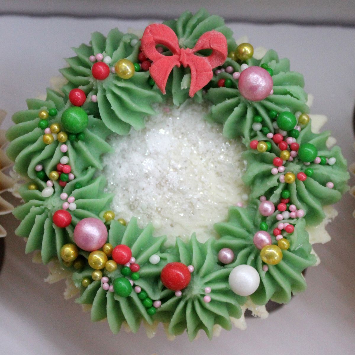 Christmas cupcakes Cheshire