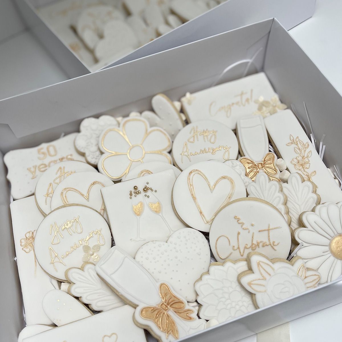 Wedding Anniversary biscuits Cheshire