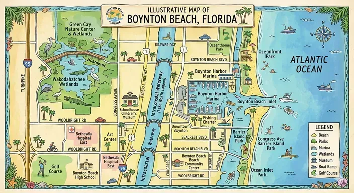 Boynton Beach FL Map