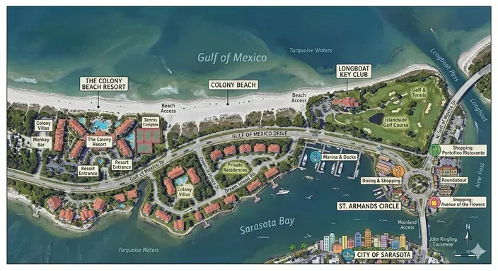 Colony Beach FL Map