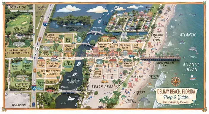 Delray Beach FL Map