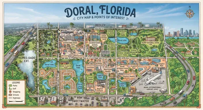Doral FL Map