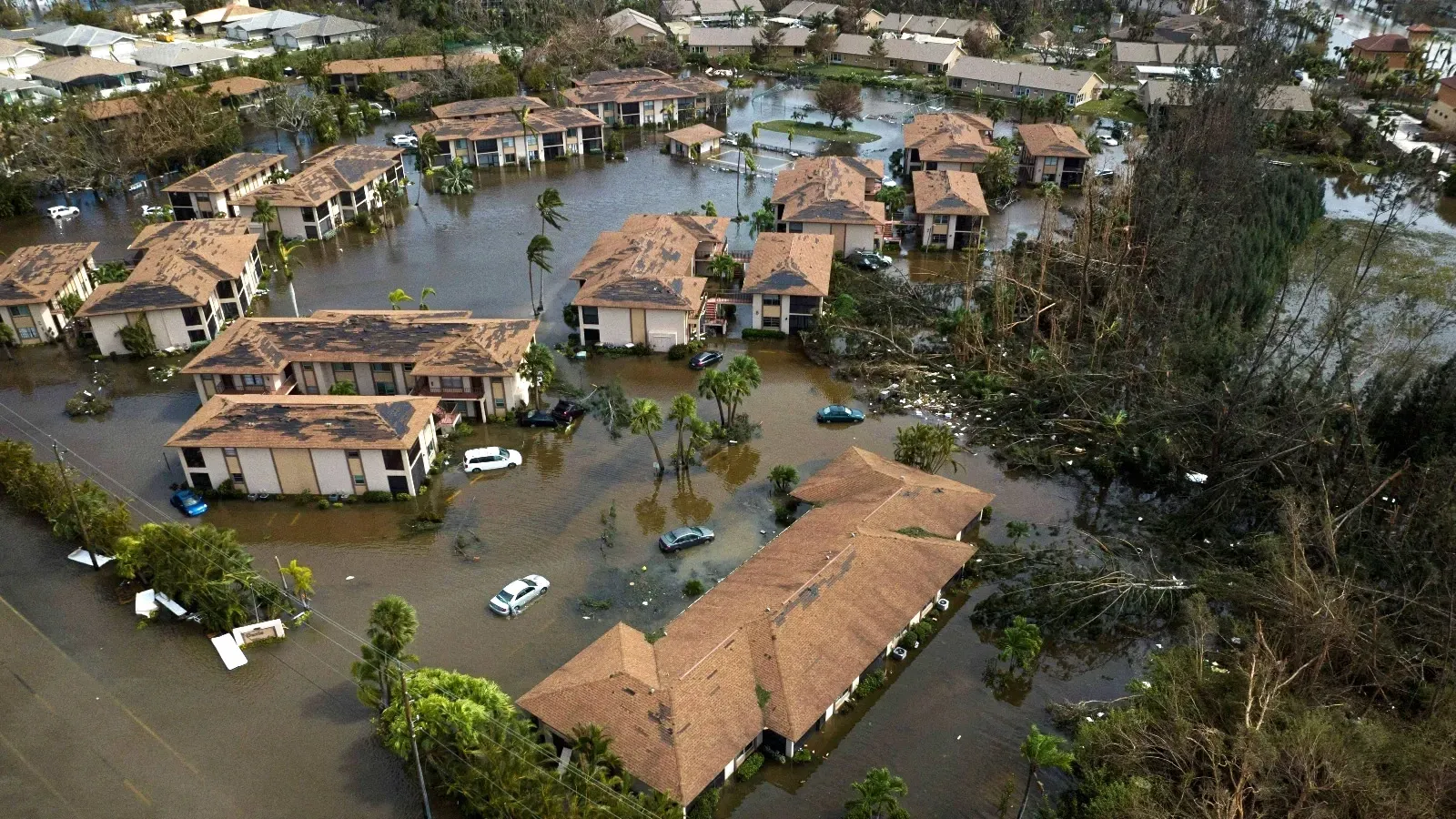 Neighborhood in South Florida Affected in Hurricanes