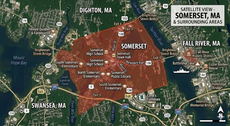 Somerset MA Map