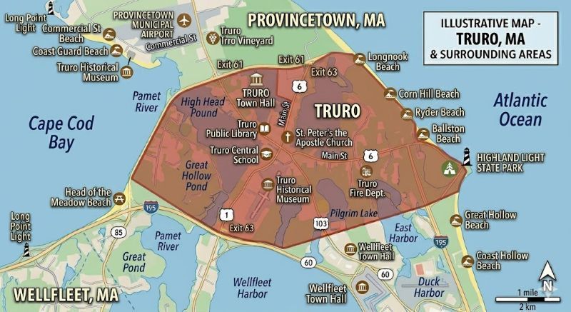Truro MA Map