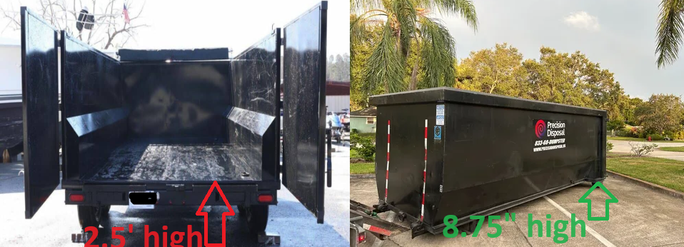 dumpsters vs dump trailers