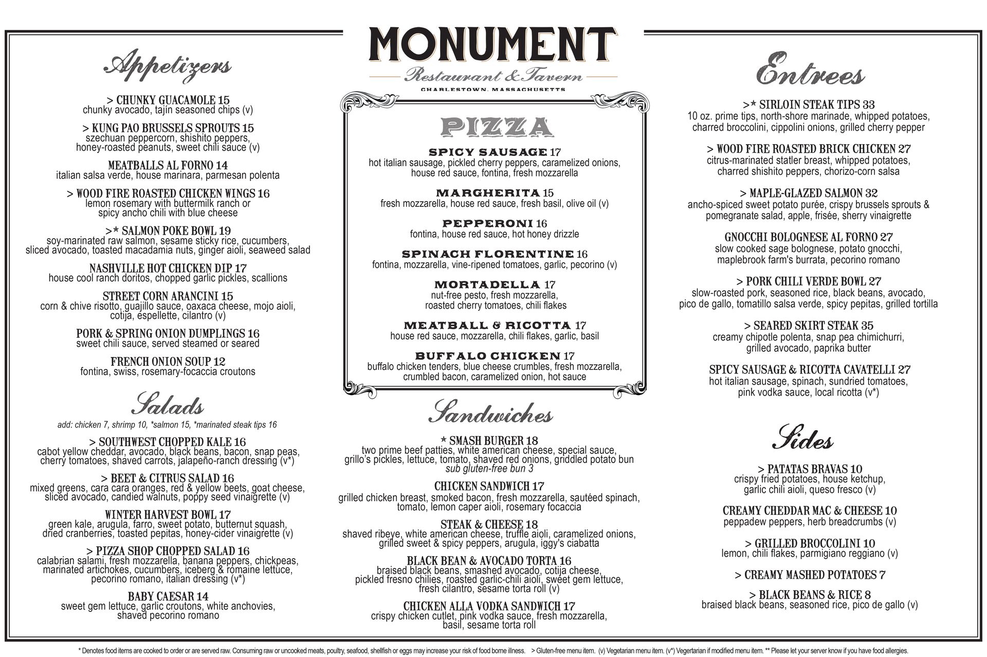 Best Brunch In Charlestown Monument Restaurant & Tavern Charlestown