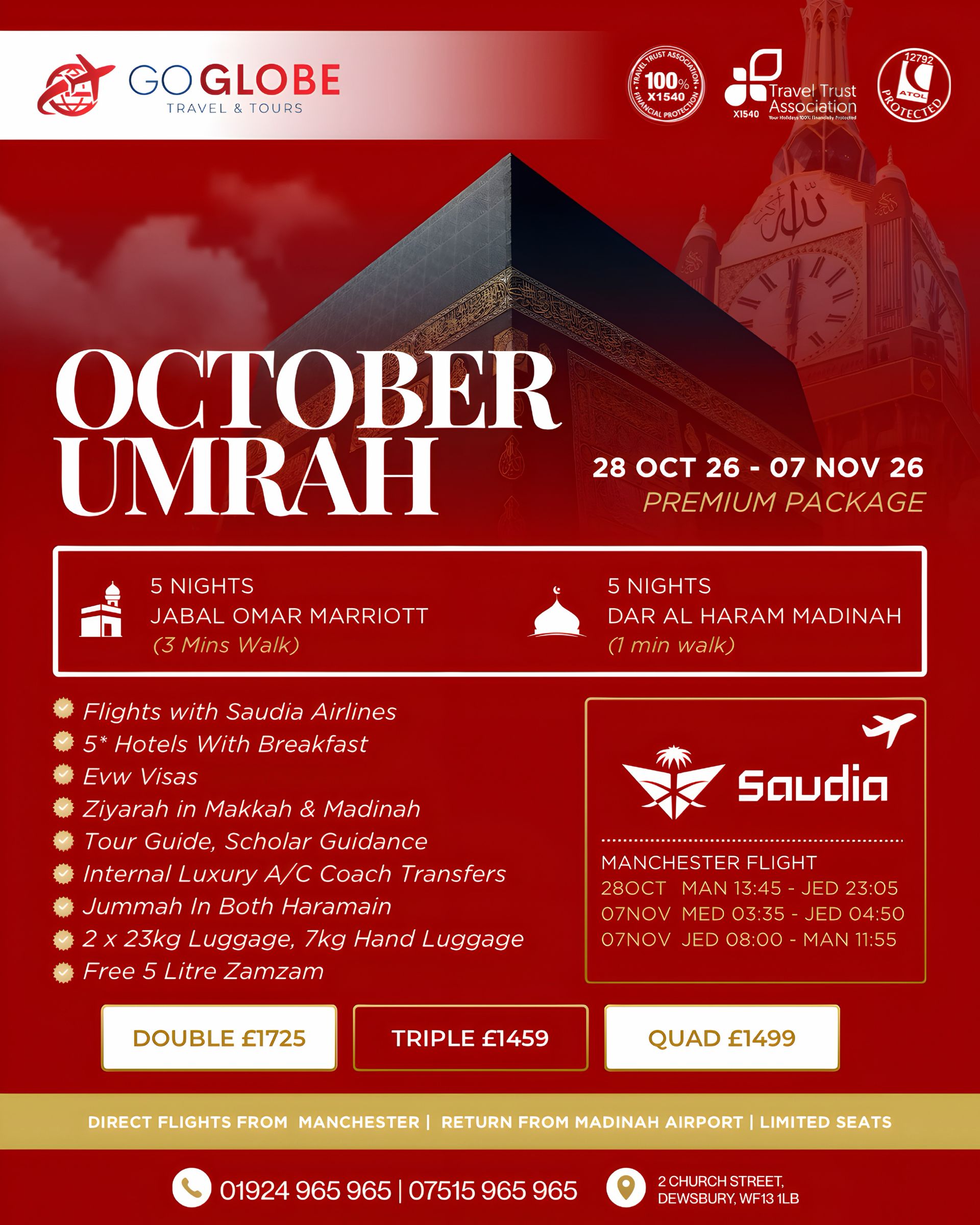 Premium October Umrah