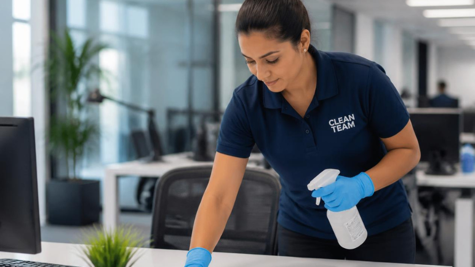 Commercial cleaning services in Creve Coeur MO office building