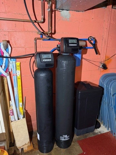 Brand new water softener rental unit delivered and ready for installation