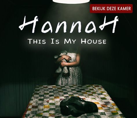 Een poster voor de escape room genaamd Hannah in Villa BreTil