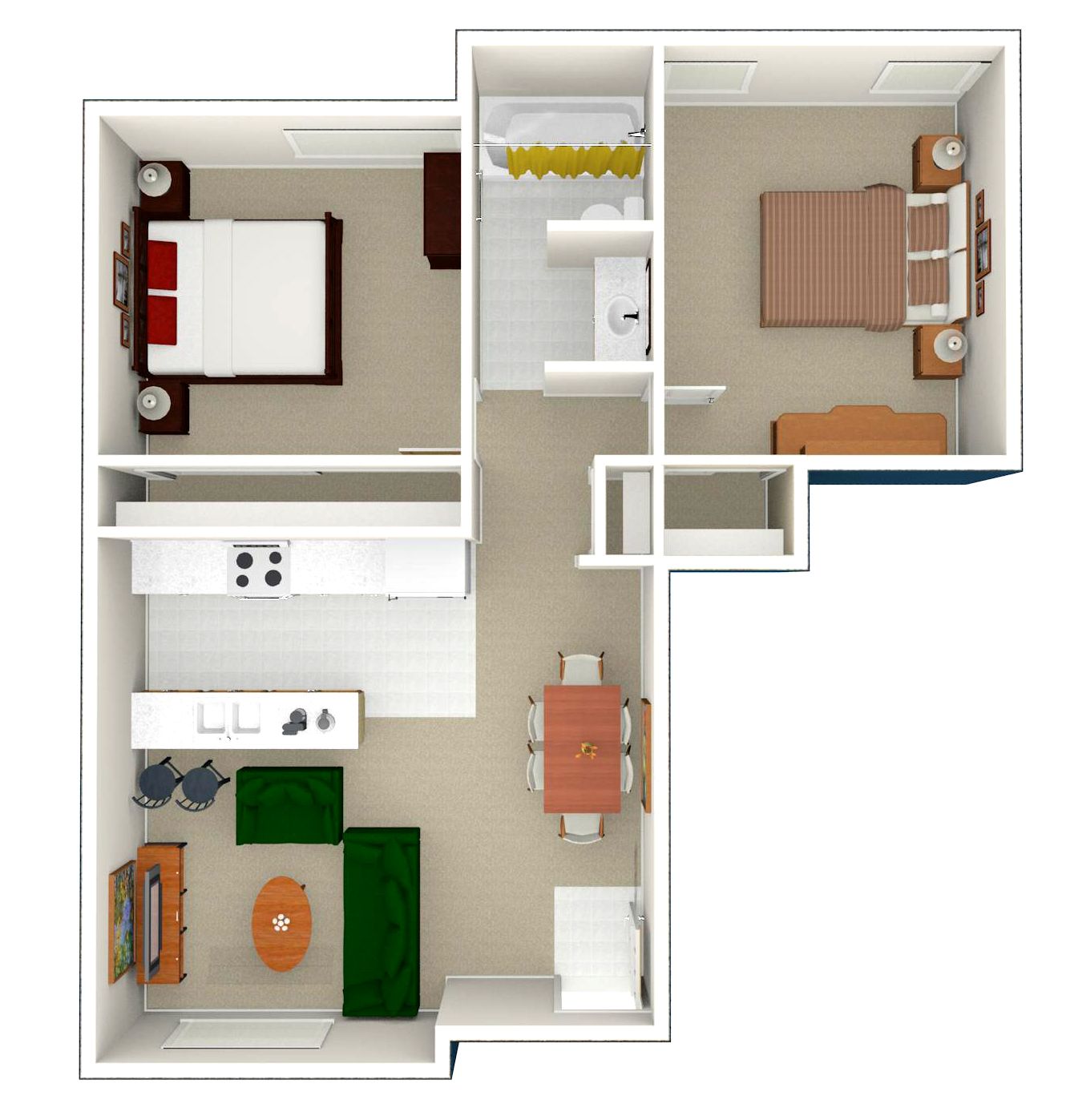 2 Bed | 1 Bath