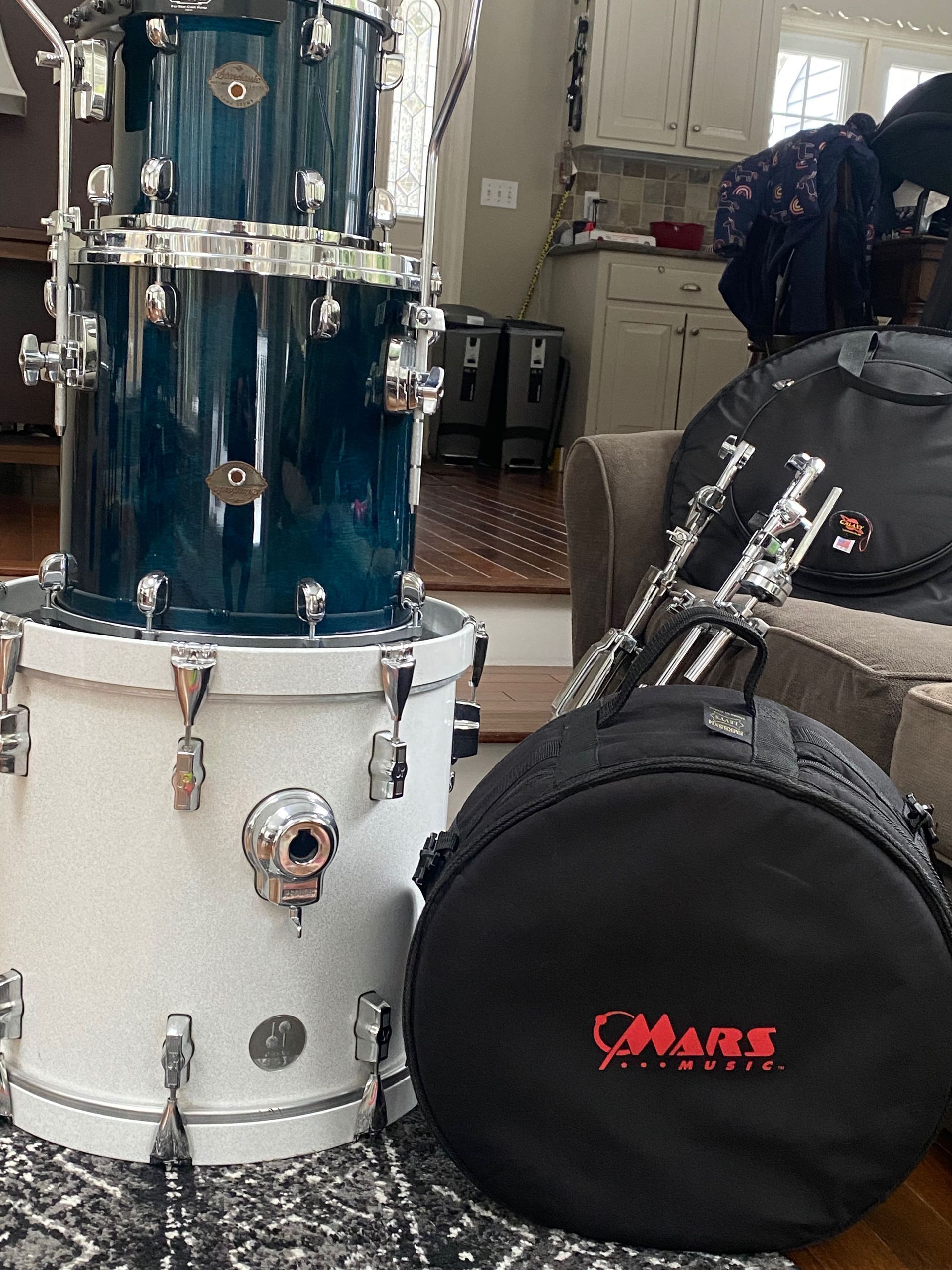 drums stacked up on each other
