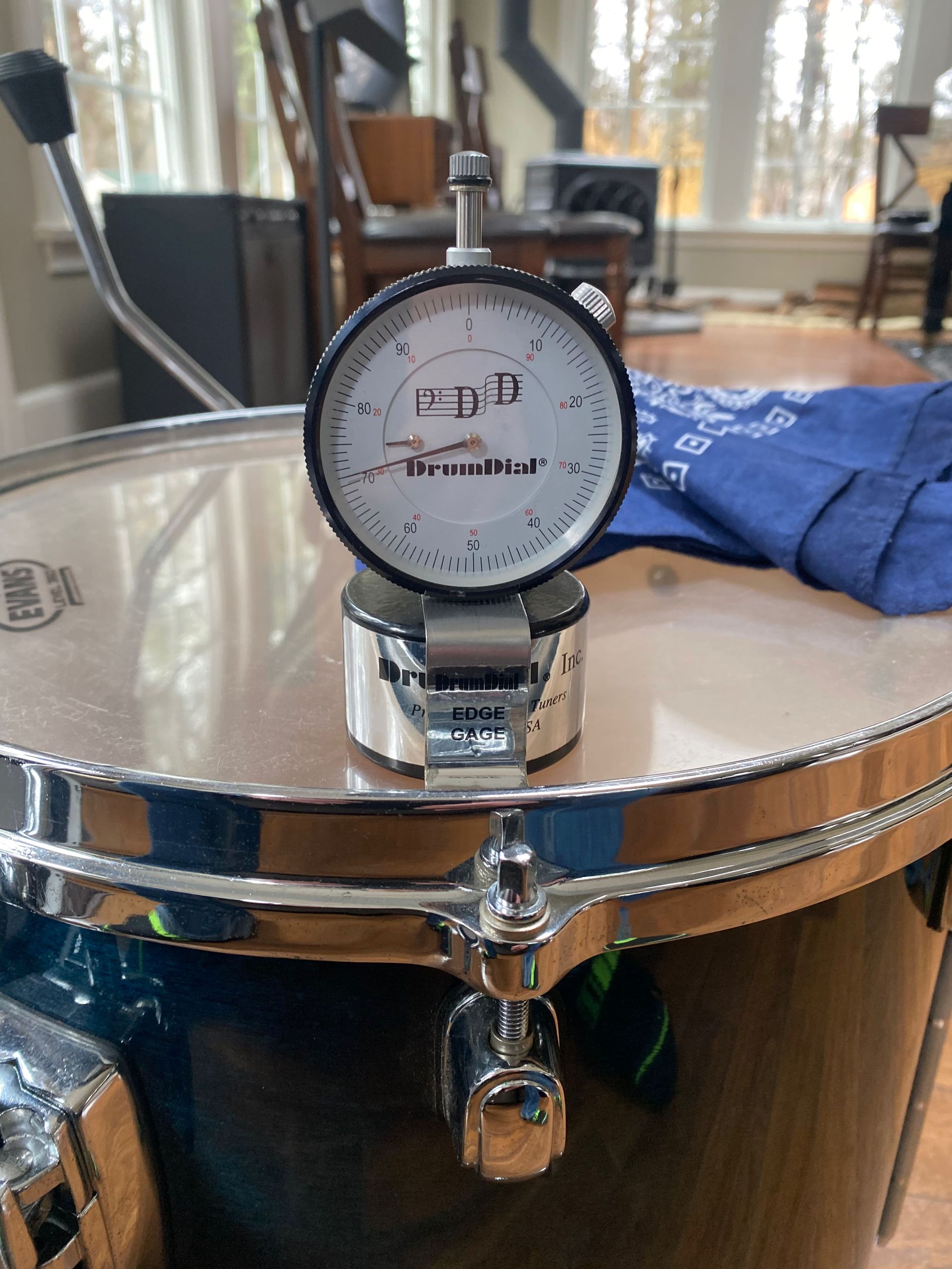 a drum with some kind of gauge looking peripheral
