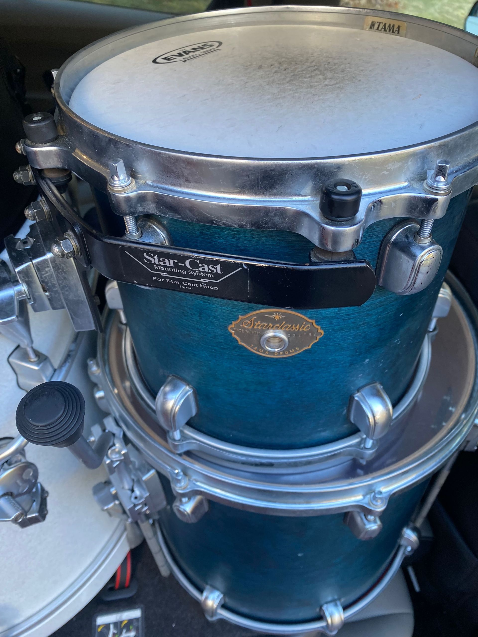 drums stacked up on each other