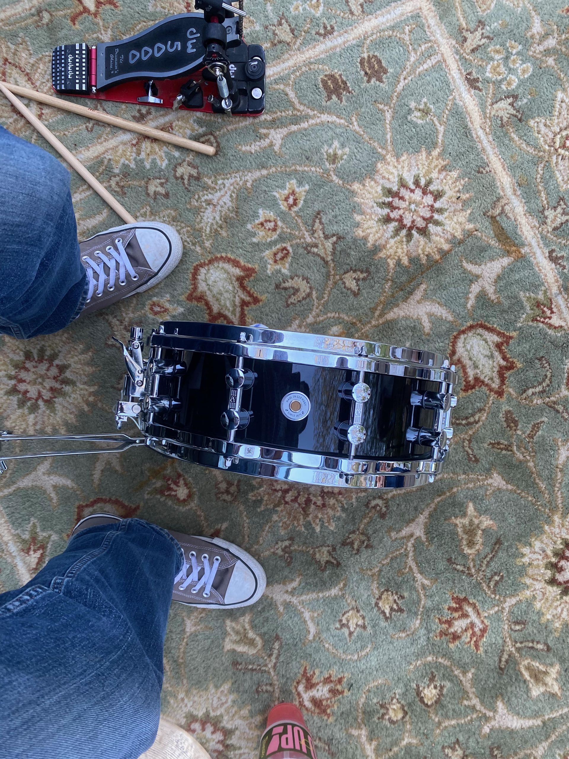 a drum piece on the floor