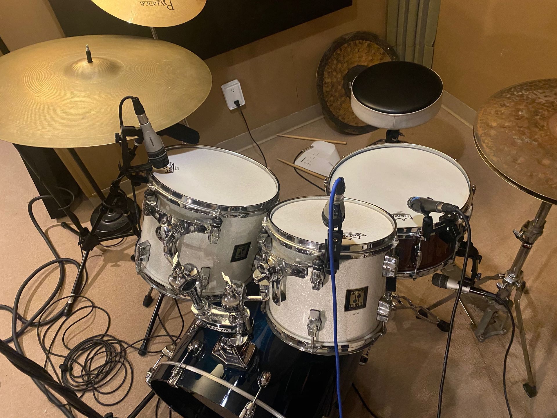 a drum set