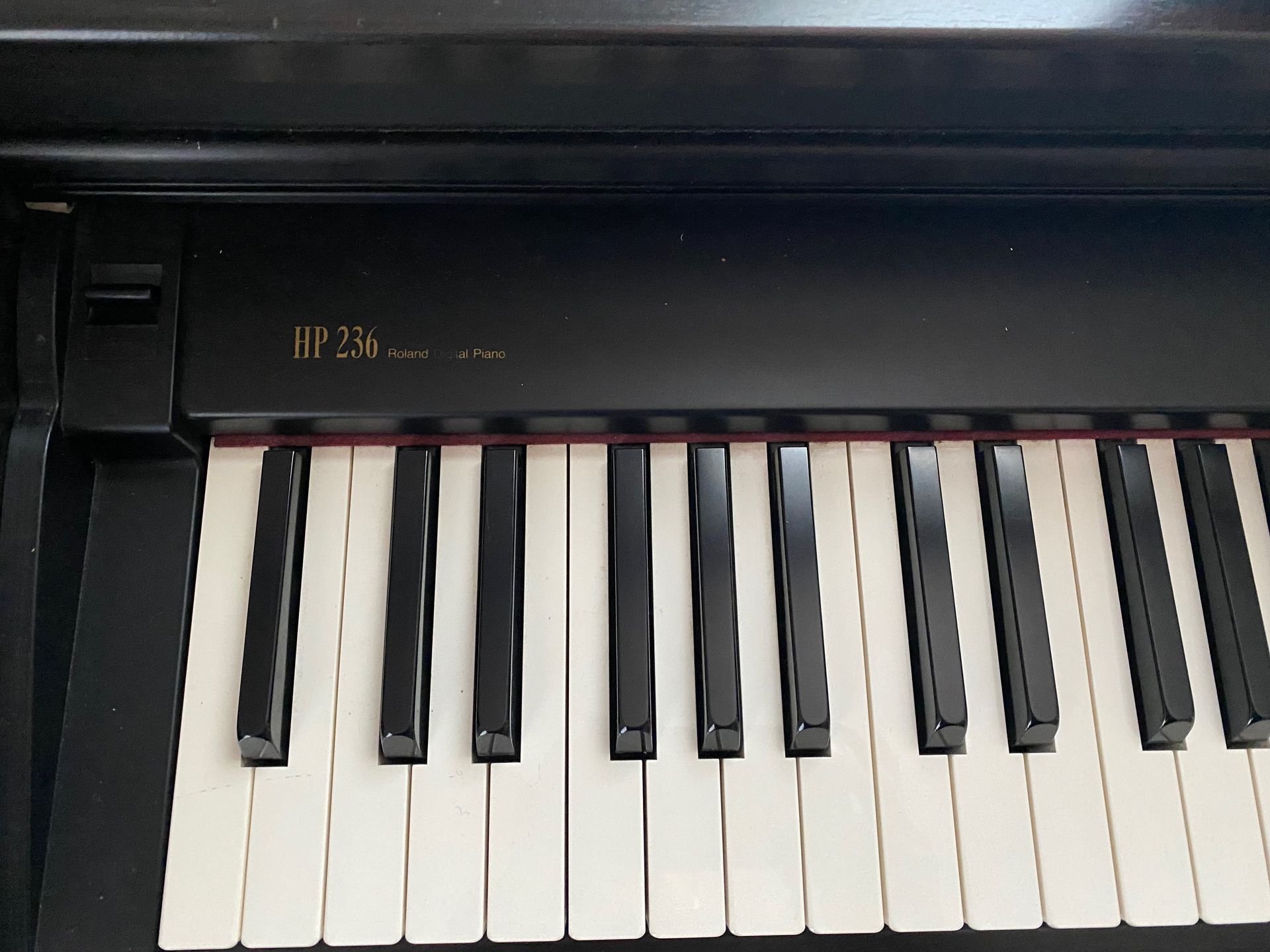 close view of a piano keys