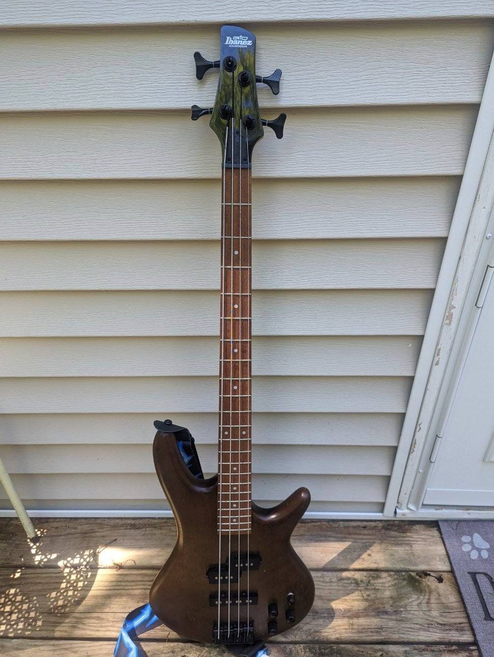 a bass guitar
