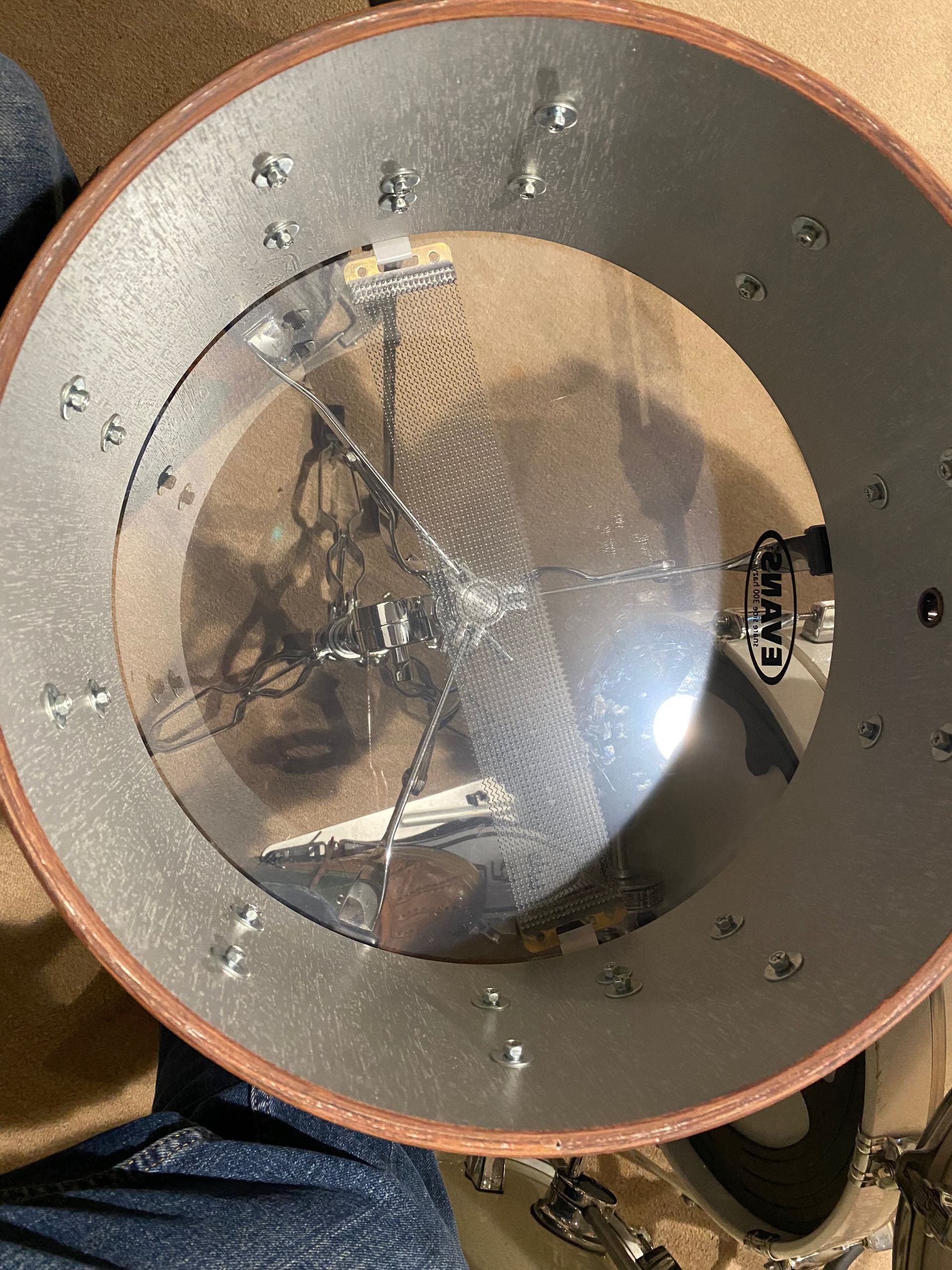 top view of a drum