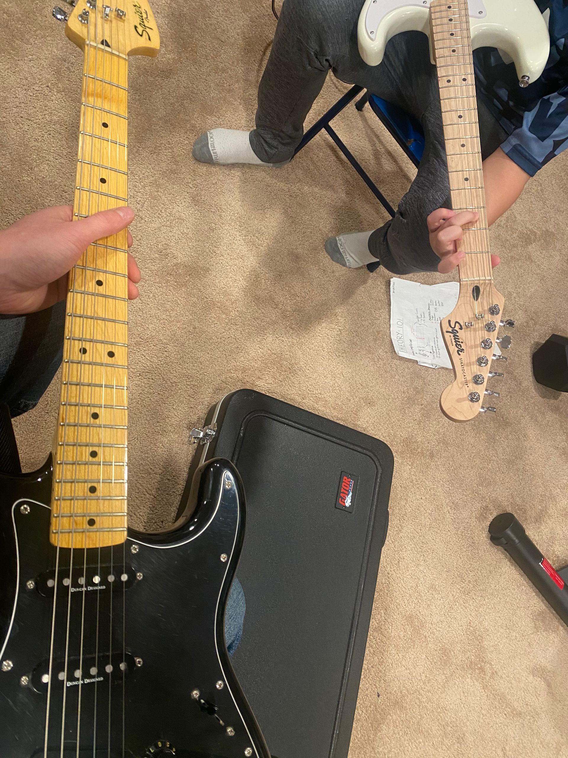 electric guitars