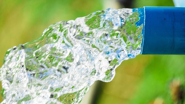 Water Flowing From Pipe — Dorset, Vermont — Frost Well And Pumps Water Flowing From Pipe — Dorset, Vermont — Frost Well And Pumps