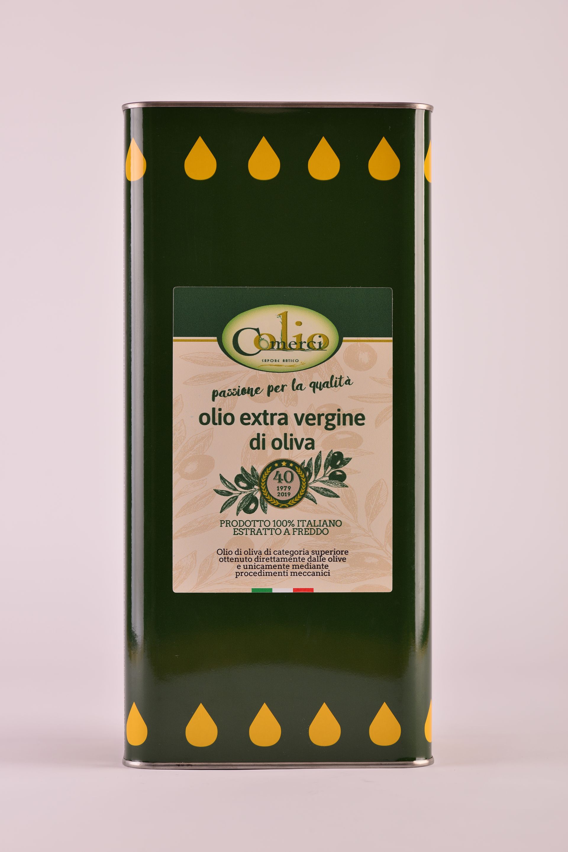 Olio extravergine d'oliva lattina da 5
litri