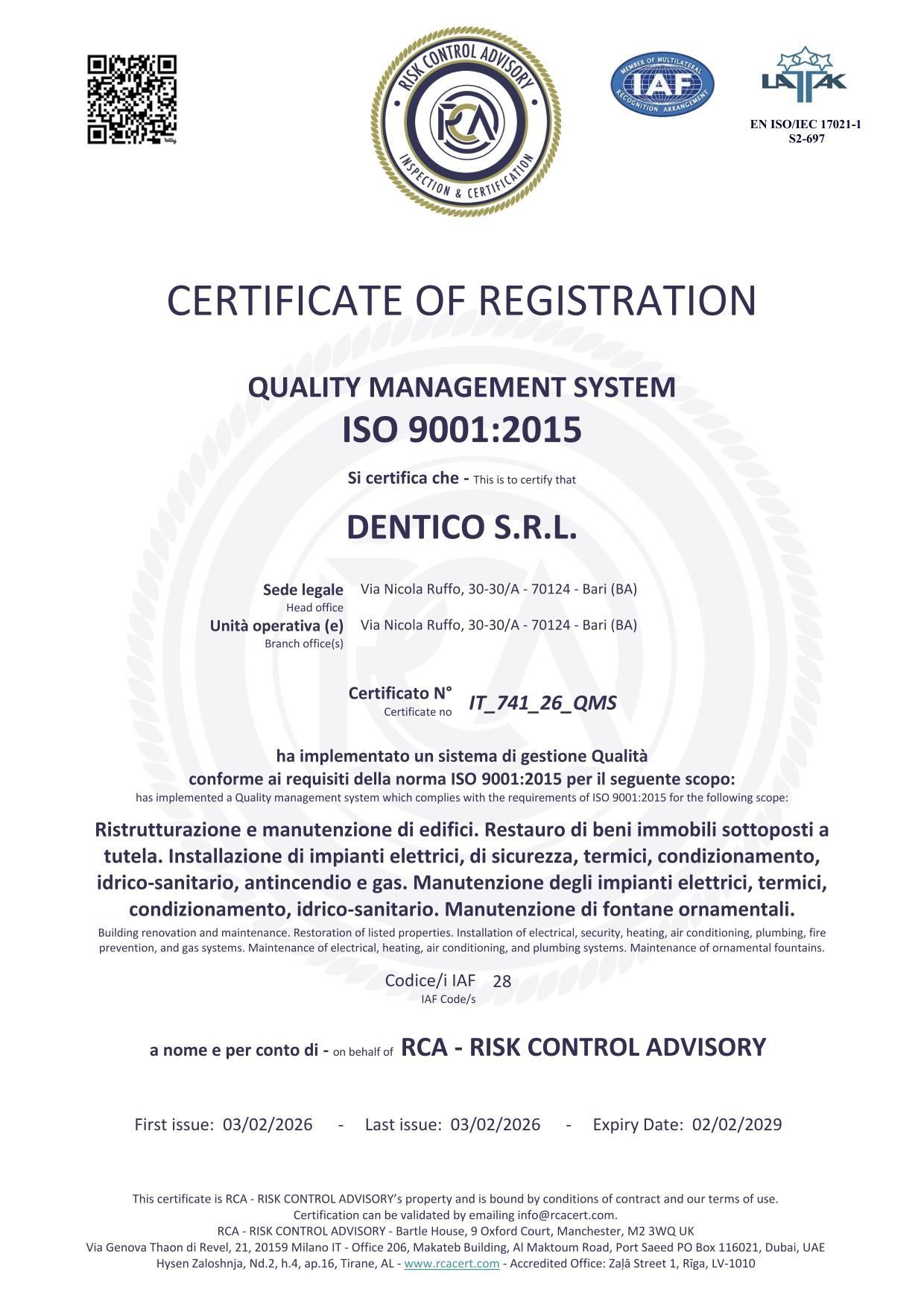 certificazioni