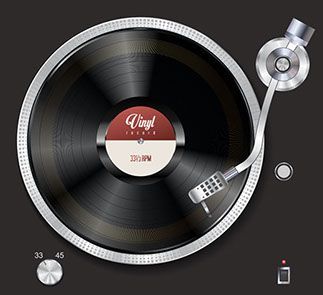 Old Record Player Photo
