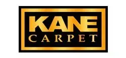 Kane Carpet logo in gold and white text on a black and orange background