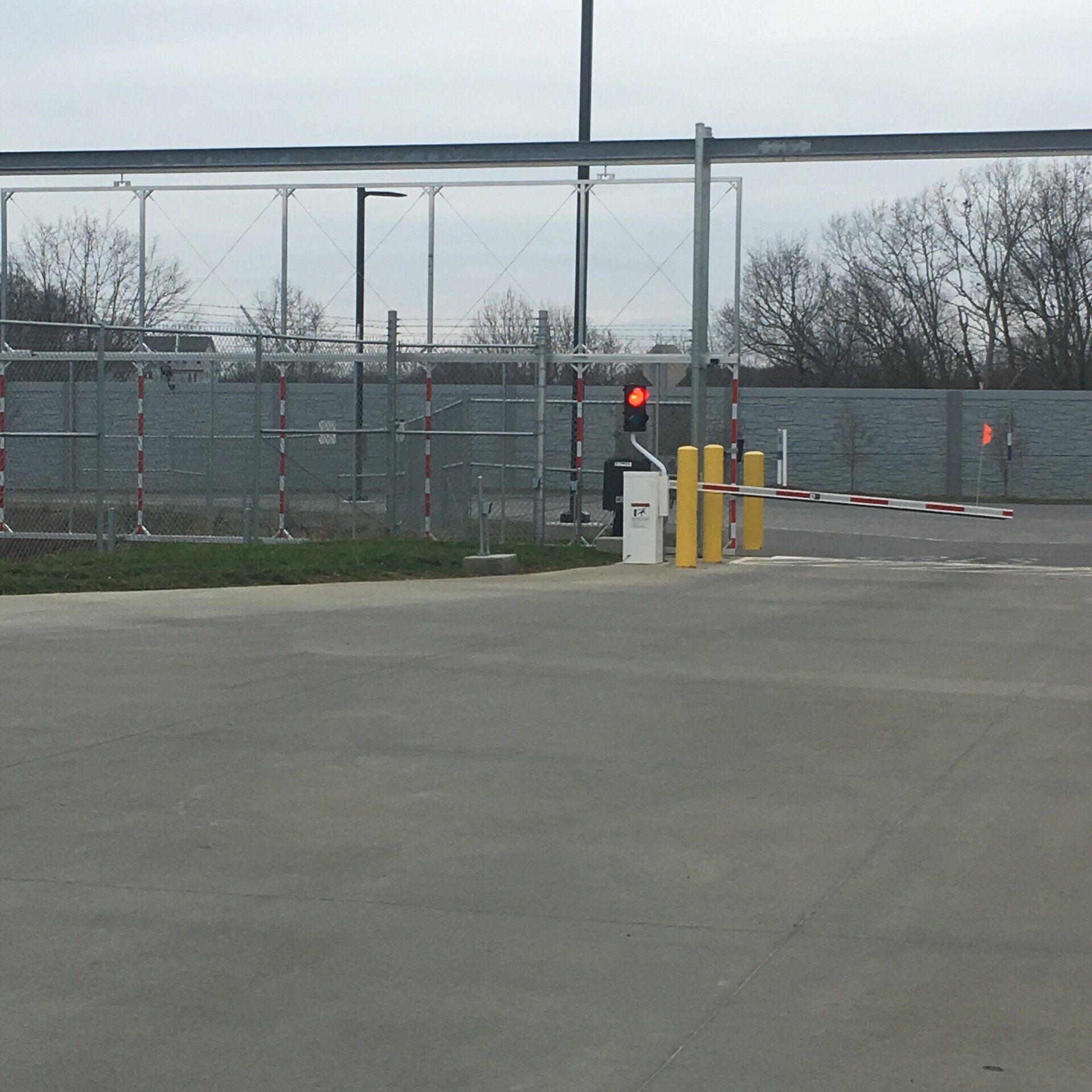 Access control fence installed by Metal Fence Supply Co.
