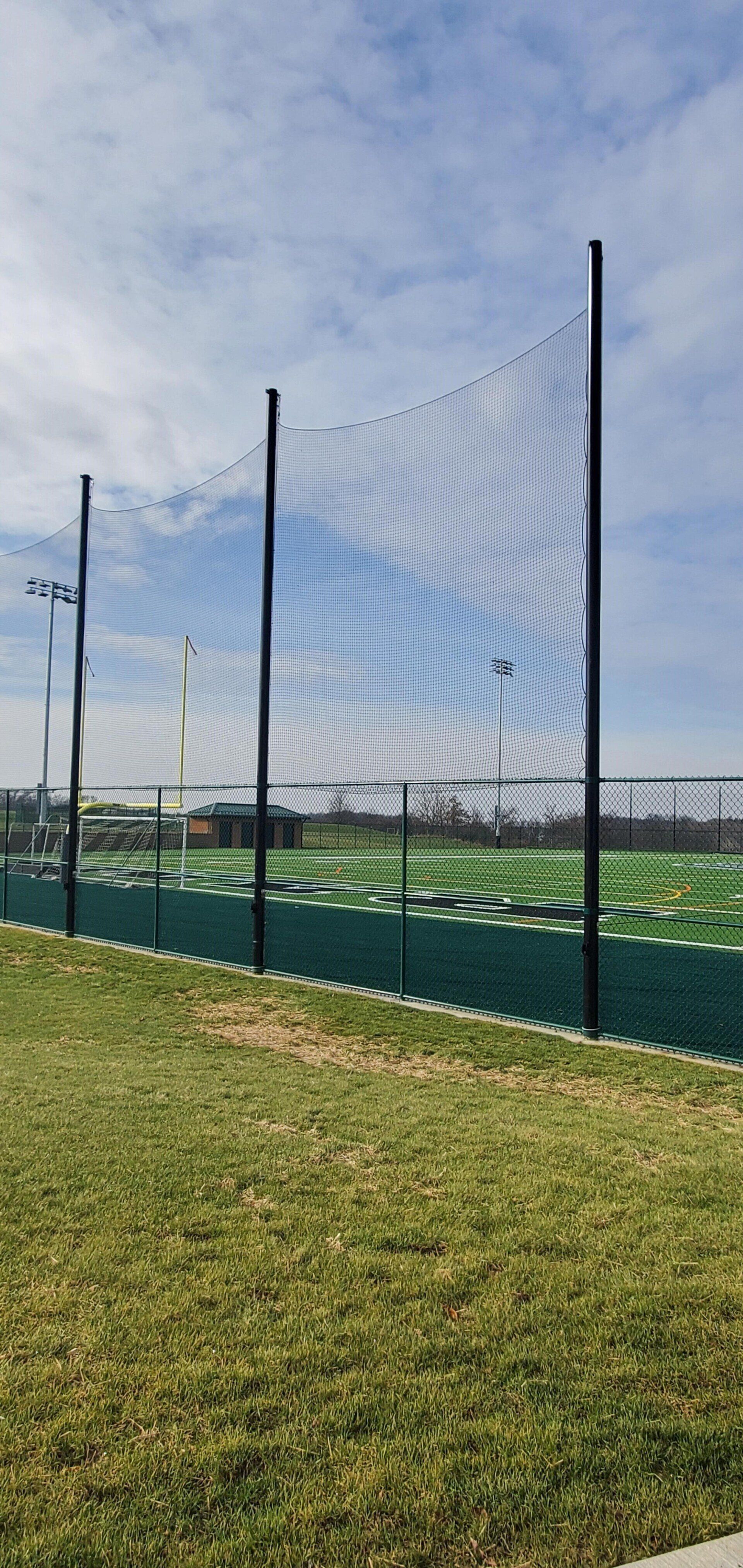 Sports fence installed by Metal Fence Supply Co.