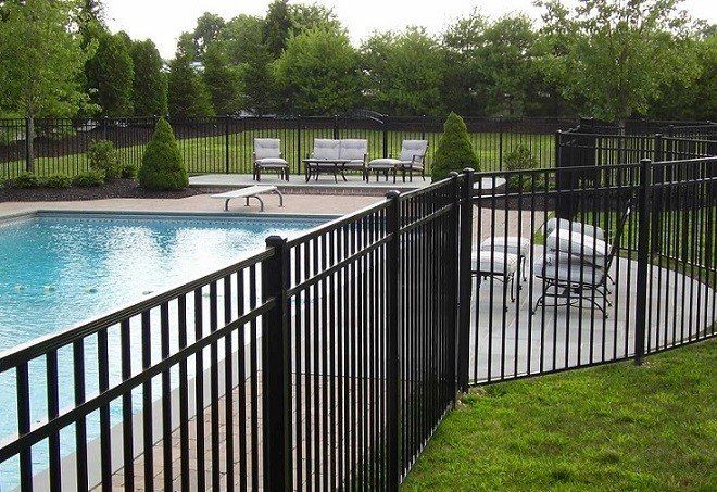 Aluminum pool fence from Metal Fence Supply Co.