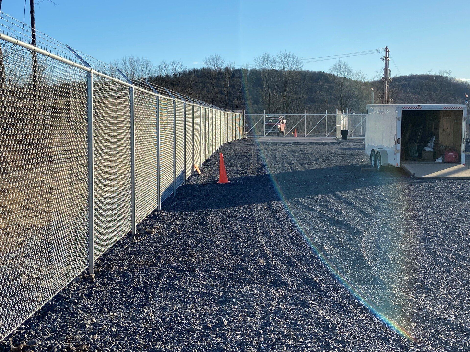 Commercial security chain-link fence from Metal Fence Supply Co.