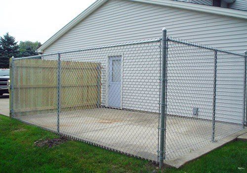 Custom kennel chain link fence from Metal Fence Supply Co. 